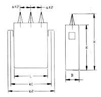 BCMJ3型自愈式并聯(lián)電容器尺寸圖